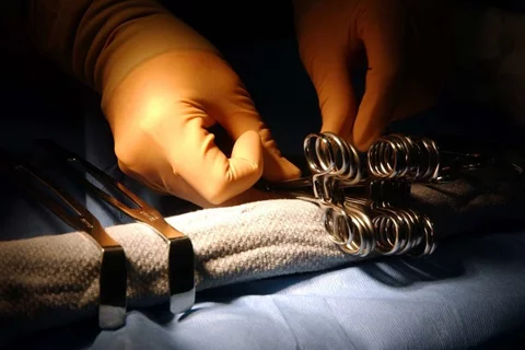 Surgeon's hands