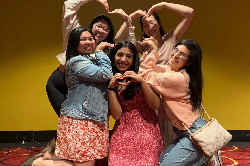 UCLA medical student Kirandeep Kaur, pictured with friends, talks about matching into residency. 