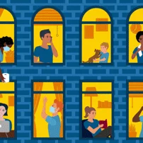 people in windows