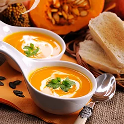 Staying Healthy in Medical School Butternut Squash Soup and Toast Spread