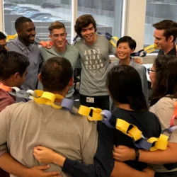 Students at a PRIME council team building event