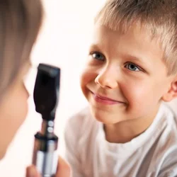 Sensation and Perception Not Accurate Child Receiving Vision Test