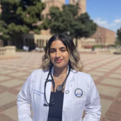 Medical student Kendra Arriaga-Castellanos, pictured here, shares her story of becoming a doctor